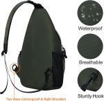 MOSISO Sling Backpack, Multipurpose Crossbody Shoulder Bag Travel Hiking Daypack - Image 4